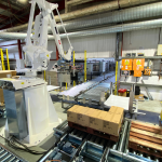 Linea automatica pallettizzazione scatole