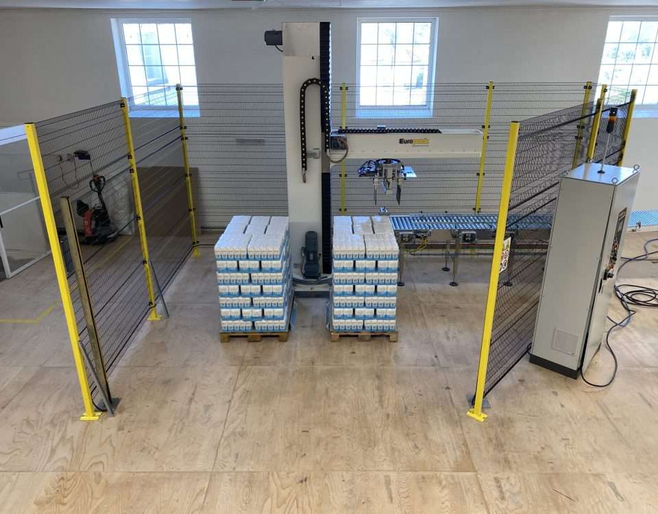Linea automatica di pallettizzazione fardelli di farina