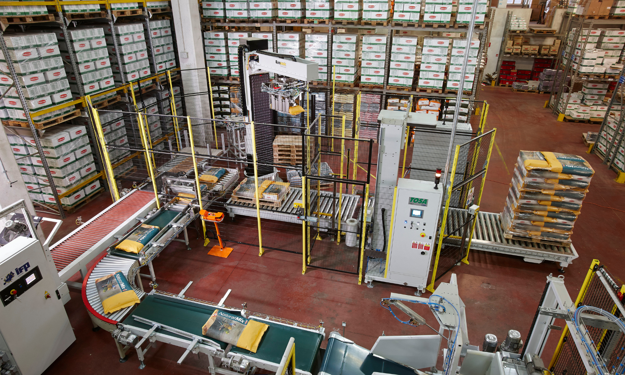 Linea automatica di pallettizzazione