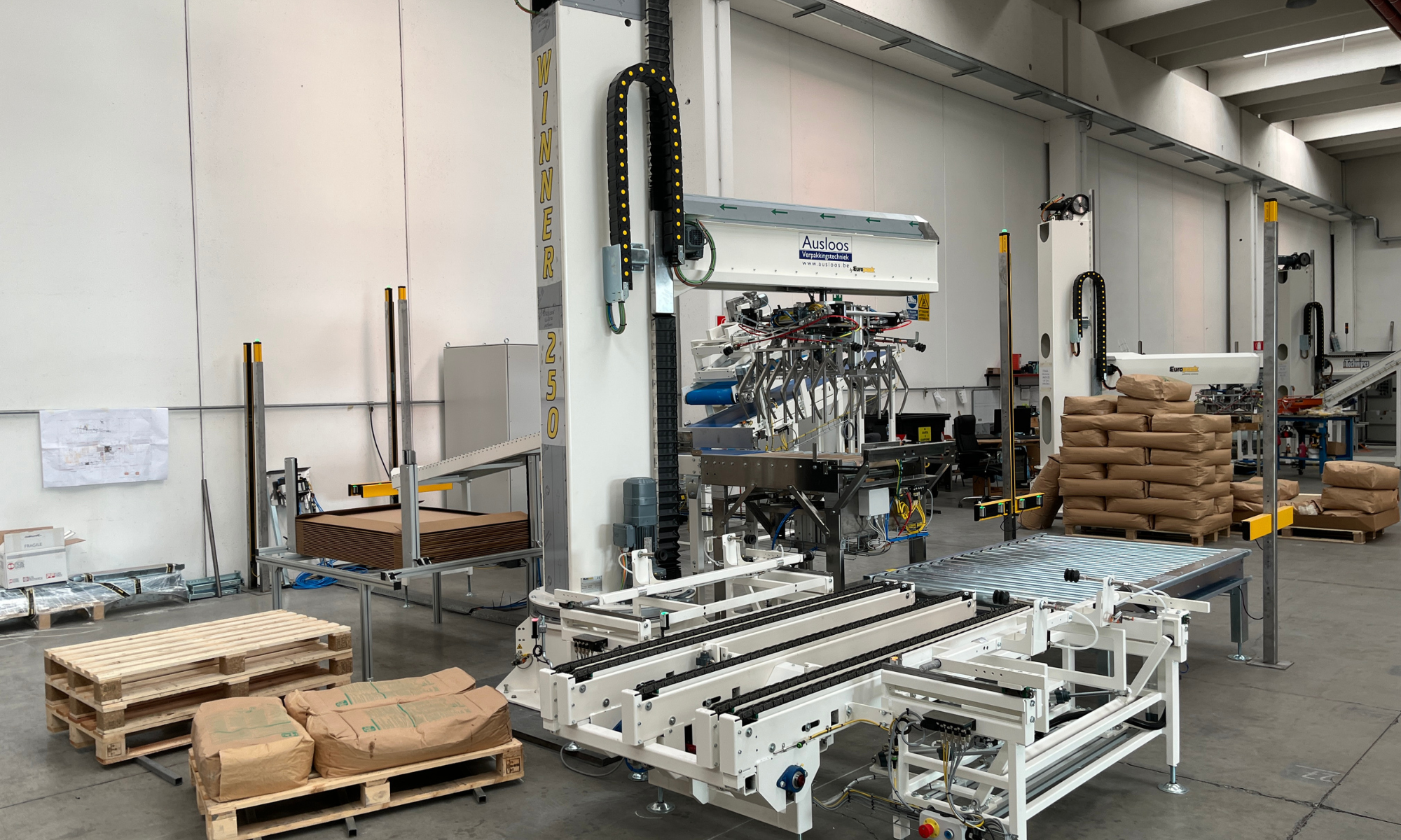 Palletizing Robot for Sack Palletizing Line in the Netherlands