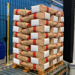Sacchi a valvola e a bocca aperta pallettizzati